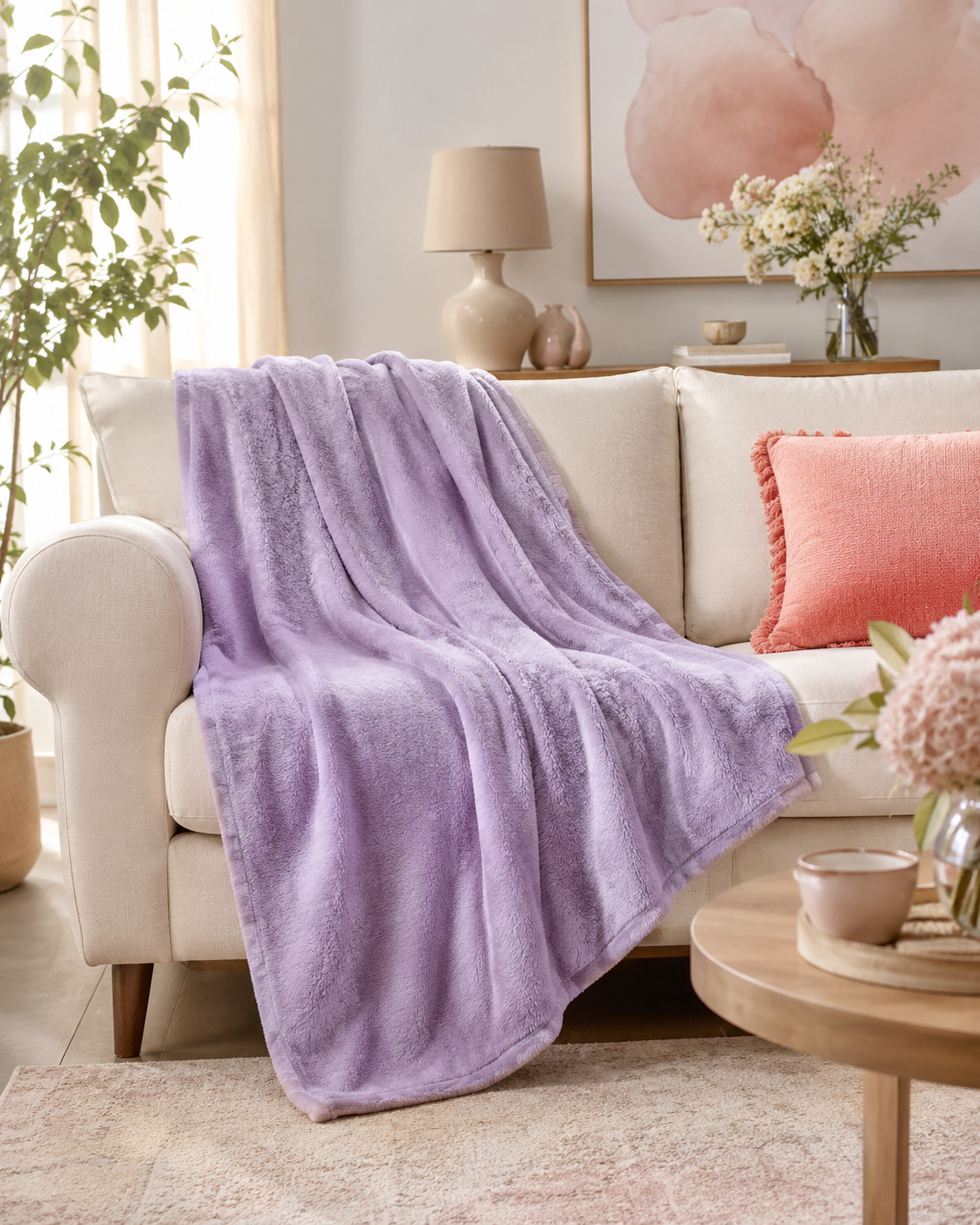 Plush Cozy Throw Blanket